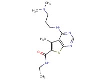 4-{[3-(dimethylamino)propyl]amino}-N-ethyl-5-methylthieno[2,3-d]pyrimidine-6-carboxamide
