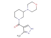 4-{1-[(3-methyl-1H-pyrazol-4-yl)carbonyl]-3-piperidinyl}morpholine