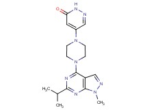 5-[4-(6-isopropyl-1-methyl-1H-pyrazolo[3,4-d]pyrimidin-4-yl)-1-piperazinyl]-3(2H)-pyridazinone
