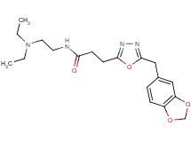 3-[5-(1,3-benzodioxol-5-ylmethyl)-1,3,4-oxadiazol-2-yl]-N-[2-(diethylamino)ethyl]propanamide