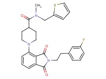1-{2-[2-(3-fluorophenyl)ethyl]-1,3-dioxo-2,3-dihydro-1H-isoindol-4-yl}-N-methyl-N-(2-thienylmethyl)-4-piperidinecarboxamide