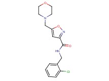 N-(2-chlorobenzyl)-5-(4-morpholinylmethyl)-3-isoxazolecarboxamide