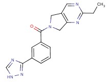 2-ethyl-6-[3-(1H-1,2,4-triazol-3-yl)benzoyl]-6,7-dihydro-5H-pyrrolo[3,4-d]pyrimidine