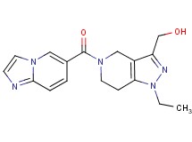 [1-ethyl-5-(imidazo[1,2-a]pyridin-6-ylcarbonyl)-4,5,6,7-tetrahydro-1H-pyrazolo[4,3-c]pyridin-3-yl]methanol