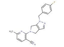 2-[1-(4-fluorobenzyl)-4,6-dihydropyrrolo[3,4-c]pyrazol-5(1H)-yl]-6-methylnicotinonitrile