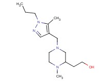 2-{1-methyl-4-[(5-methyl-1-propyl-1H-pyrazol-4-yl)methyl]-2-piperazinyl}ethanol