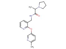 N-({2-[(6-methylpyridin-3-yl)oxy]pyridin-3-yl}methyl)-2-pyrrolidin-1-ylpropanamide