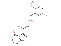N-{2-[(2-methoxy-5-methylphenyl)amino]-2-oxoethyl}-4-oxo-4,5,6,7-tetrahydro-1-benzofuran-3-carboxamide