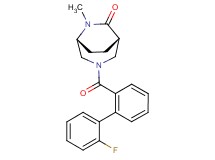 (1S*,5R*)-3-[(2'-fluoro-2-biphenylyl)carbonyl]-6-methyl-3,6-diazabicyclo[3.2.2]nonan-7-one