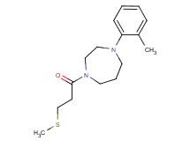 1-(2-methylphenyl)-4-[3-(methylthio)propanoyl]-1,4-diazepane
