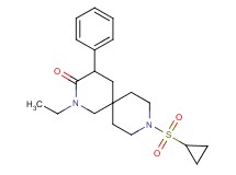 9-(cyclopropylsulfonyl)-2-ethyl-4-phenyl-2,9-diazaspiro[5.5]undecan-3-one