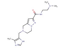 N-[2-(dimethylamino)ethyl]-5-[(4-methyl-1H-imidazol-5-yl)methyl]-4,5,6,7-tetrahydropyrazolo[1,5-a]pyrazine-2-carboxamide