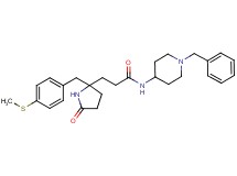 N-(1-benzyl-4-piperidinyl)-3-{2-[4-(methylthio)benzyl]-5-oxo-2-pyrrolidinyl}propanamide