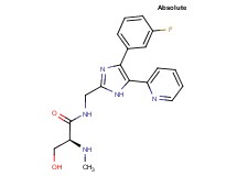 N~1~-{[4-(3-fluorophenyl)-5-(2-pyridinyl)-1H-imidazol-2-yl]methyl}-N~2~-methyl-L-serinamide hydrochloride