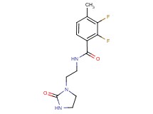 2,3-difluoro-4-methyl-N-[2-(2-oxo-1-imidazolidinyl)ethyl]benzamide