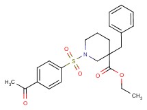ethyl 1-[(4-acetylphenyl)sulfonyl]-3-benzyl-3-piperidinecarboxylate