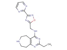 2-ethyl-N-{[3-(2-pyrimidinyl)-1,2,4-oxadiazol-5-yl]methyl}-6,7,8,9-tetrahydro-5H-pyrimido[4,5-d]azepin-4-amine dihydrochloride