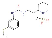 N-{2-[1-(methylsulfonyl)piperidin-2-yl]ethyl}-N'-[3-(methylthio)phenyl]urea