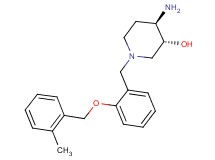 (3R*,4R*)-4-amino-1-{2-[(2-methylbenzyl)oxy]benzyl}piperidin-3-ol