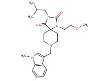 3-isobutyl-1-(2-methoxyethyl)-8-[(1-methyl-1H-indol-3-yl)methyl]-1,3,8-triazaspiro[4.5]decane-2,4-dione