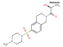 (2S)-1-[6-[(4-methylpiperazin-1-yl)sulfonyl]-3,4-dihydroisoquinolin-2(1H)-yl]-1-oxopropan-2-ol