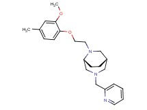 (1S*,5R*)-6-[2-(2-methoxy-4-methylphenoxy)ethyl]-3-(pyridin-2-ylmethyl)-3,6-diazabicyclo[3.2.2]nonane