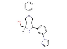{(1R*,3S*,3aS*,6aR*)-5-phenyl-3-[3-(1H-pyrazol-1-yl)phenyl]octahydropyrrolo[3,4-c]pyrrol-1-yl}methanol