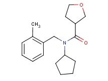N-cyclopentyl-N-(2-methylbenzyl)tetrahydrofuran-3-carboxamide