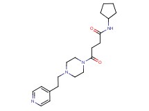 N-cyclopentyl-4-oxo-4-[4-(2-pyridin-4-ylethyl)piperazin-1-yl]butanamide
