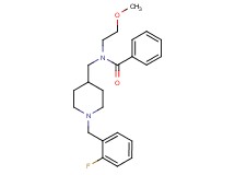 N-{[1-(2-fluorobenzyl)-4-piperidinyl]methyl}-N-(2-methoxyethyl)benzamide