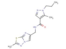5-methyl-N-[(2-methylimidazo[2,1-b][1,3,4]thiadiazol-6-yl)methyl]-1-propyl-1H-pyrazole-4-carboxamide