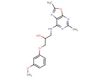 1-[(2,5-dimethyl[1,3]oxazolo[5,4-d]pyrimidin-7-yl)amino]-3-(3-methoxyphenoxy)propan-2-ol