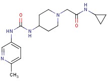 N-cyclopropyl-2-[4-({[(6-methylpyridin-3-yl)amino]carbonyl}amino)piperidin-1-yl]acetamide