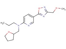 5-[3-(methoxymethyl)-1,2,4-oxadiazol-5-yl]-N-propyl-N-(tetrahydro-2-furanylmethyl)-2-pyridinamine