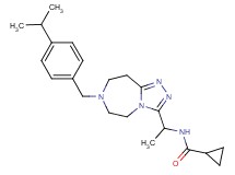 N-{1-[7-(4-isopropylbenzyl)-6,7,8,9-tetrahydro-5H-[1,2,4]triazolo[4,3-d][1,4]diazepin-3-yl]ethyl}cyclopropanecarboxamide