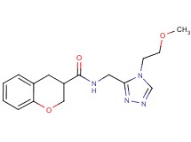 N-{[4-(2-methoxyethyl)-4H-1,2,4-triazol-3-yl]methyl}chromane-3-carboxamide
