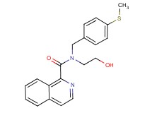 N-(2-hydroxyethyl)-N-[4-(methylthio)benzyl]isoquinoline-1-carboxamide