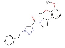 4-{[3-(2,3-dimethoxyphenyl)-1-pyrrolidinyl]carbonyl}-1-(2-phenylethyl)-1H-1,2,3-triazole