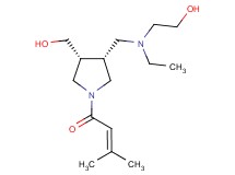 2-(ethyl{[(3R*,4R*)-4-(hydroxymethyl)-1-(3-methyl-2-butenoyl)-3-pyrrolidinyl]methyl}amino)ethanol
