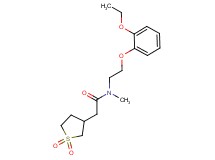 2-(1,1-dioxidotetrahydro-3-thienyl)-N-[2-(2-ethoxyphenoxy)ethyl]-N-methylacetamide