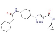 1-{cis-4-[(cyclohexylacetyl)amino]cyclohexyl}-N-cyclopropyl-1H-1,2,3-triazole-4-carboxamide