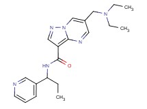 6-[(diethylamino)methyl]-N-(1-pyridin-3-ylpropyl)pyrazolo[1,5-a]pyrimidine-3-carboxamide