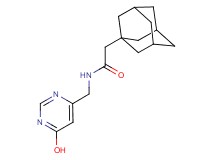 2-(1-adamantyl)-N-[(6-hydroxypyrimidin-4-yl)methyl]acetamide