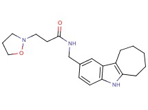 N-(5,6,7,8,9,10-hexahydrocyclohepta[b]indol-2-ylmethyl)-3-(2-isoxazolidinyl)propanamide