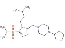 1-cyclopentyl-4-{[2-(isopropylsulfonyl)-1-(3-methylbutyl)-1H-imidazol-5-yl]methyl}piperazine