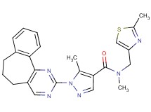 1-(6,7-dihydro-5H-benzo[6,7]cyclohepta[1,2-d]pyrimidin-2-yl)-N,5-dimethyl-N-[(2-methyl-1,3-thiazol-4-yl)methyl]-1H-pyrazole-4-carboxamide