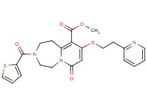 methyl 7-oxo-9-[2-(2-pyridinyl)ethoxy]-3-(2-thienylcarbonyl)-1,2,3,4,5,7-hexahydropyrido[1,2-d][1,4]diazepine-10-carboxylate