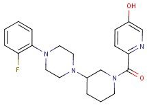 6-({3-[4-(2-fluorophenyl)-1-piperazinyl]-1-piperidinyl}carbonyl)-3-pyridinol