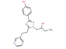 4-[1-(2-hydroxybutyl)-5-(2-pyridin-3-ylethyl)-1H-1,2,4-triazol-3-yl]phenol