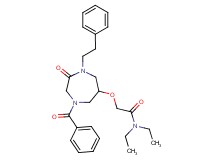 2-{[4-benzoyl-2-oxo-1-(2-phenylethyl)-1,4-diazepan-6-yl]oxy}-N,N-diethylacetamide